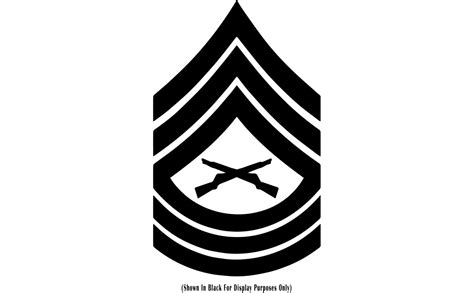 E-8 Master Sergeant MSgt USMC Chevron Rank Insignia