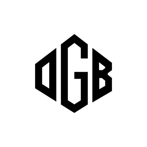 Création De Logo De Lettre Ogb Avec Forme De Polygone Création De Logo