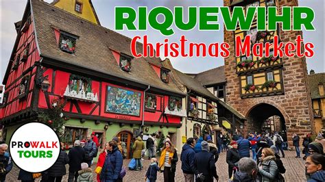 Riquewihr France Christmas Market Walking Tour 4K60fps With Captions