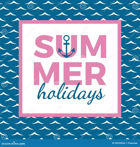 Summer Holidays Typography For Poster Banner Flyer Greeting Card And