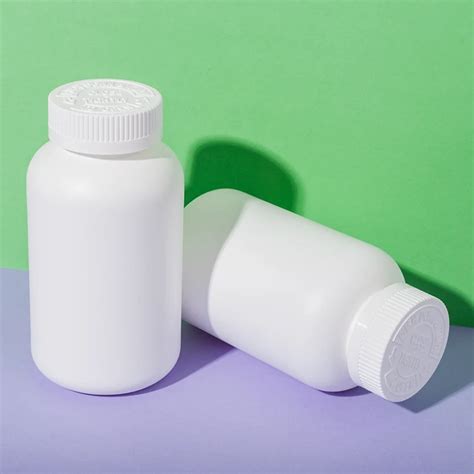 White Hdpe Plastic Cc Blank Supplement Bottle Ukpack