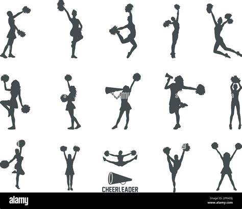 Cheerleader Silhouette Cheerleader SVG Cut Files Cheer Svg Cheer