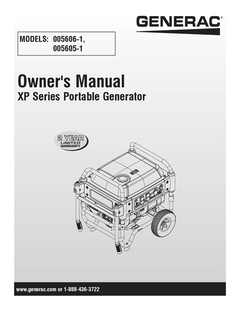 Generac Xp E Portable Generator Manual Manualzz