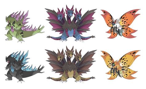 Godzilla based designs on Pokémon Pokemon tyranitar Pokemon project