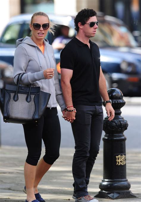 Caroline Wozniacki With Rory McIlroy in London - May 2014 • CelebMafia