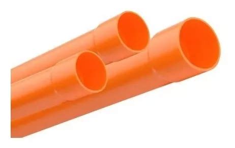 Tubo Pvc Mm Pulg Mts Aguas Negras Naranja Tubrica Mercadolibre