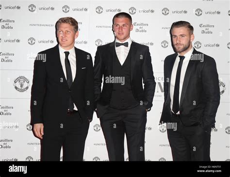 Manchester United Stars Left To Right Bastian Schweinsteiger Sam