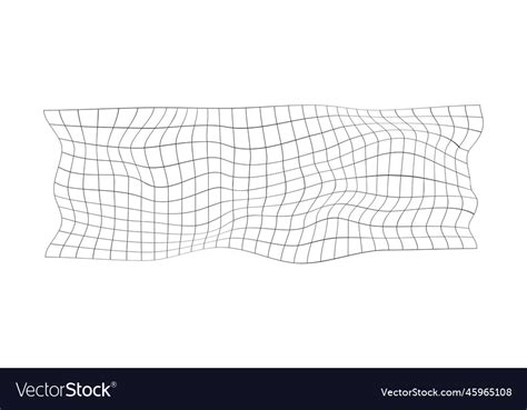 Distorted Grid Texture Mesh Warp Net Surface Vector Image