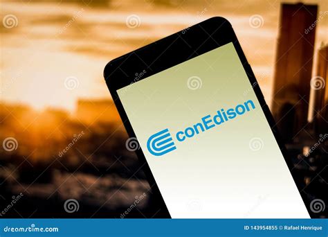 April 4, 2019, Brazil. Consolidated Edison Logo (Con Edison) on the ...