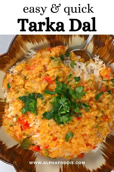 Easy Red Lentil Dal Tarka Dal Indian Lentil Dish Alphafoodie