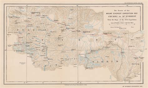 Royal Geographical Society (RGS), The Route of the Mount Everest ...