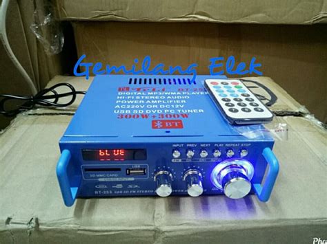 Jual Amplifier Mini Teli Bt Bluetooth Di Lapak Gemilang Elek