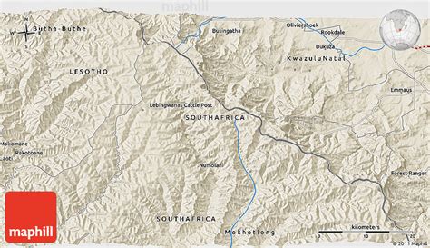 Shaded Relief 3d Map Of Forest Ranger