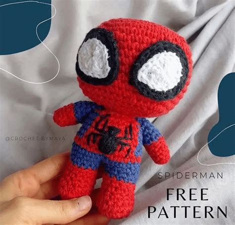 Spiderman Patrón Amigurumi Gratis Paso a Paso Patrones de Amigurumis