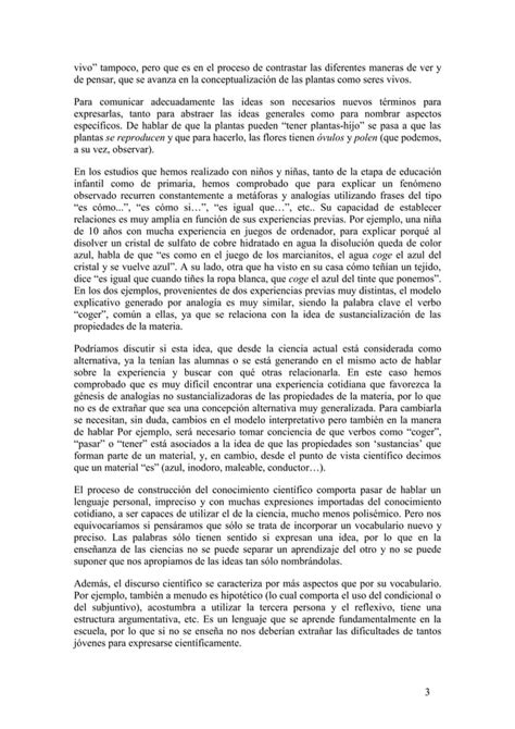 Neus Sanmart Hablar Leer Y Escribir Para Aprender Ciencia Pdf