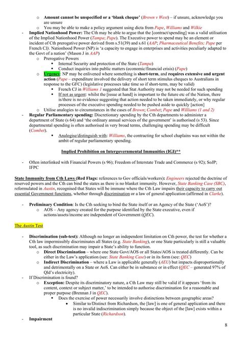 Hd Law2111 Constitutional Law Notes S2 2021 Law2111