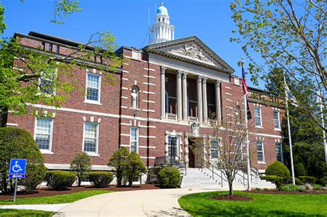 Watertown City Hall State Building Main Entrance Summer Spring Time