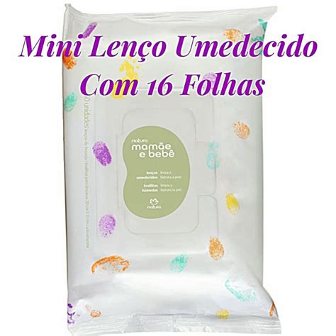 Lenço Umedecido Mamae E Bebe - Natura Mini Lenço Umedecido Mamãe e Bebê Com 16 Folhas | Shopee Brasil