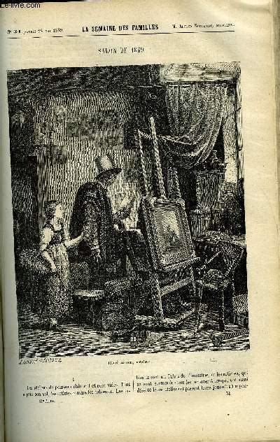 LA SEMAINE DES FAMILLES 11EME ANNEE N34 SALON DE 1869 DE ALFRED