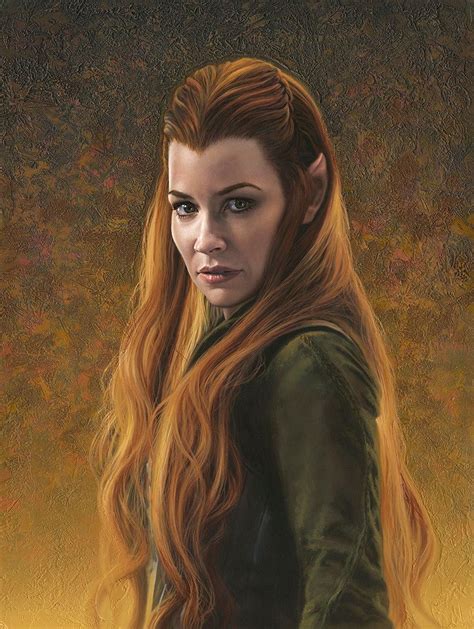 New Painting Of Tauriel By Jerry Vanderstelt The Hobbit Tauriel