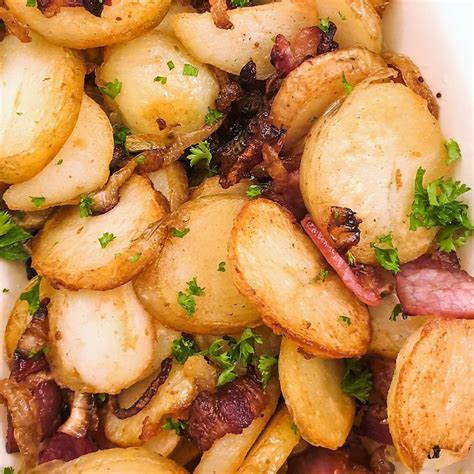 German Fried Potatoes With Bacon And Onions Foodle Club