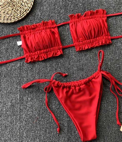 Mini Bikini Swimwear Women Push Up Bikini Set Padded Bra Sexy Swimsuit Hot Bandage Swim