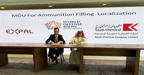 Expal Signing A Mou With Saudi Chemical Company Holding Naval Technology