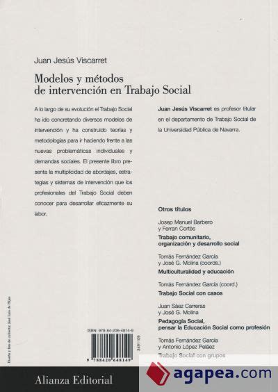 Modelos De Intervencion En Trabajo Social Juan Jesus Viscarret Garro