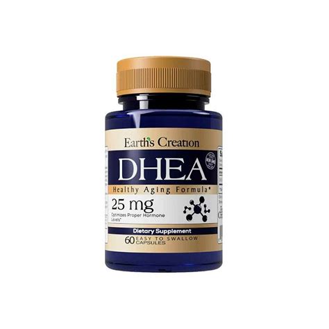DHEA 25mg 60 Cápsulas - Earth’s Creation - BH Suplementos