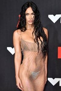 Megan Fox Moist Tits And Ass In A See Thru Dress At The VMAs