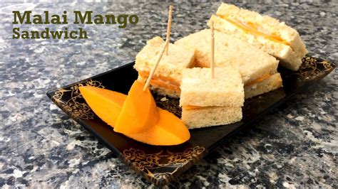 Malai Mango Sandwich 2 Minutes Recipe Appetizing Summer Snack