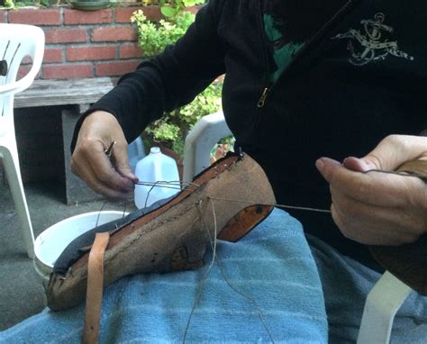 Sewing The Sole And Upper Together Chukka Boots Boots Shoes