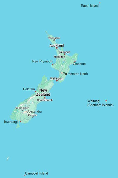 New Zealand - temperatures in May - Climates to Travel