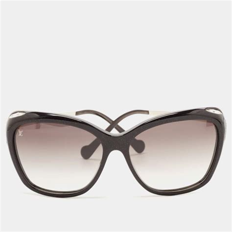 Louis Vuitton Black Gradient Z0760e Crystals Square Sunglasses Louis Vuitton The Luxury Closet