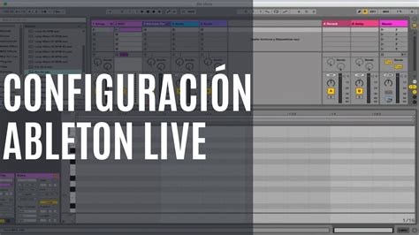 1 Configuración de Ableton Live YouTube