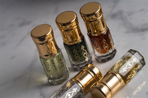 Perfume Gift Set 5x3ml Fragrance Oils Amber Oud Mitti Bakhoor Jannat