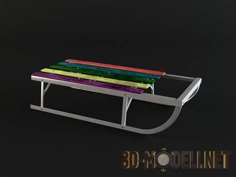 3D модель – Детские санки