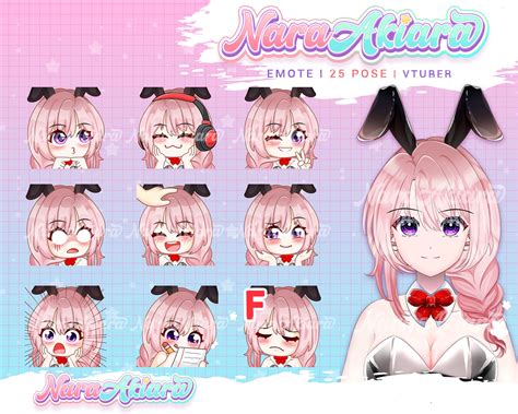 Vtuber Emote Twitch Emotes Emote Emote Commission Cute Etsy Australia