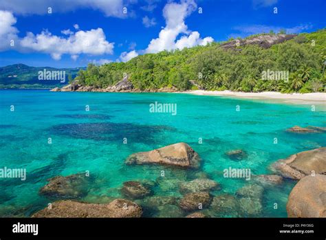 Anse Soleil Paradise Beach On Tropical Island Mah Stock Photo Alamy