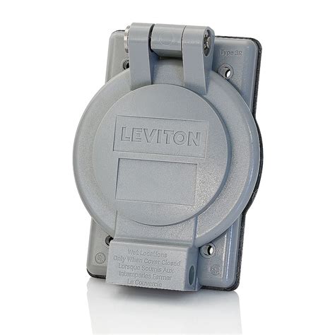 Leviton Weatherproof Cover 1g Flanged Devices 225 Diam Industrial