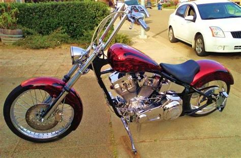 2010 Special Construction Chopper Candy Apple Red With Metal Flake