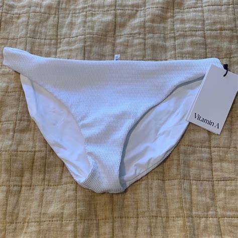 Vitamin A Swim Vitamin A Midori Swim Bikini Bottoms White Poshmark