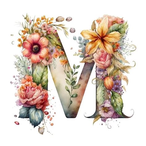 Fancy Letters Flower Letters Alphabet Art Letter Art Art Floral