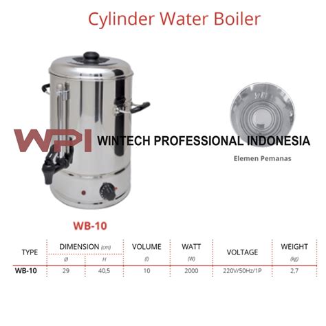 Jual Getra WB 10 Cylinder Water Boiler Tabung Pemanas Air Pakai Listrik