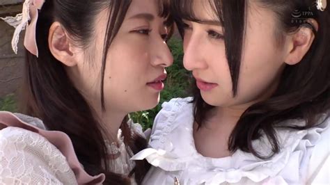 Noa Uika Kamisaka Mei Two Cute Girls Lesbian Kiss Drooling W Lesbian