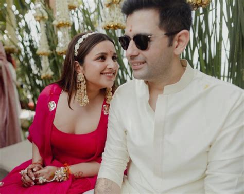 Parineeti Chopra And Raghav Chadha Wedding Actress Shares Pics Of