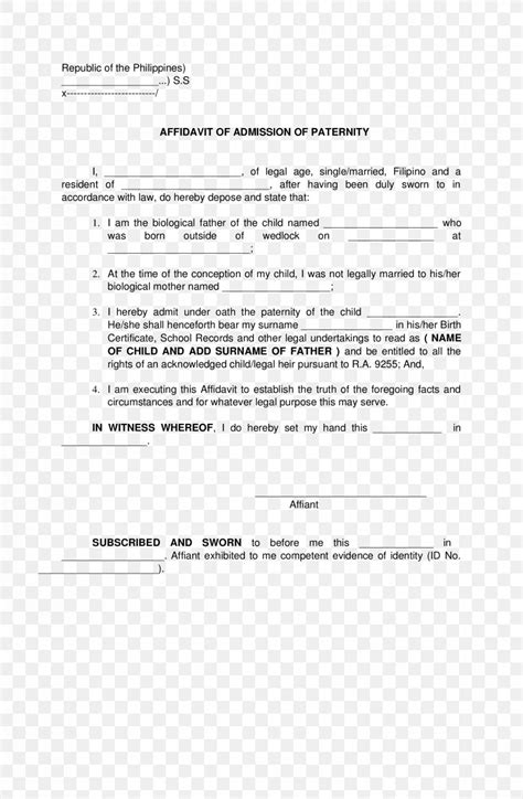 Sworn Statement Sworn Affidavit Sample Hq Printable Documents