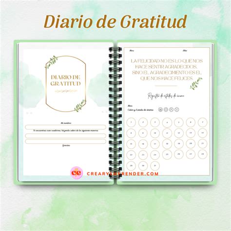 Agenda Perpetua O Diario De Gratitud Imprimible En Hoja Tama O A