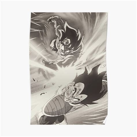 Goku Vs Vegeta Poster By Callahanstyle Redbubble