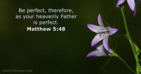 December 3, 2022 - Bible verse of the day - Matthew 5:48 - DailyVerses.net